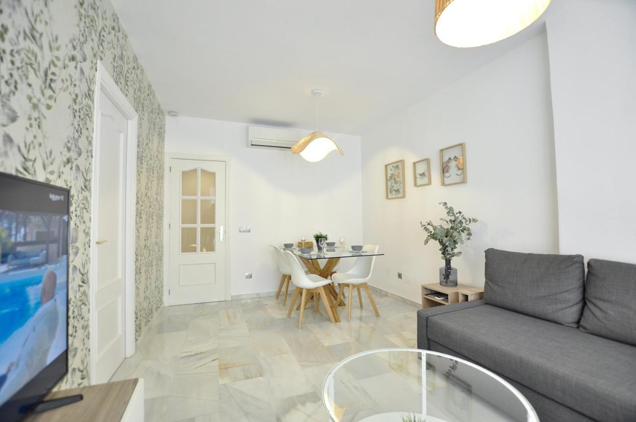 Luminoso Y Coqueto Apartamento Con Jardin Málaga Exterior foto