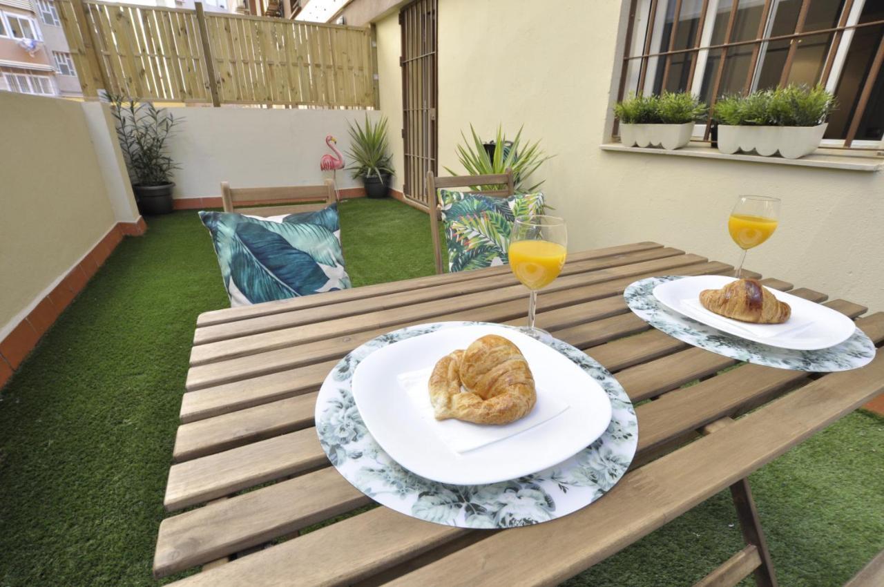 Luminoso Y Coqueto Apartamento Con Jardin Málaga Exterior foto