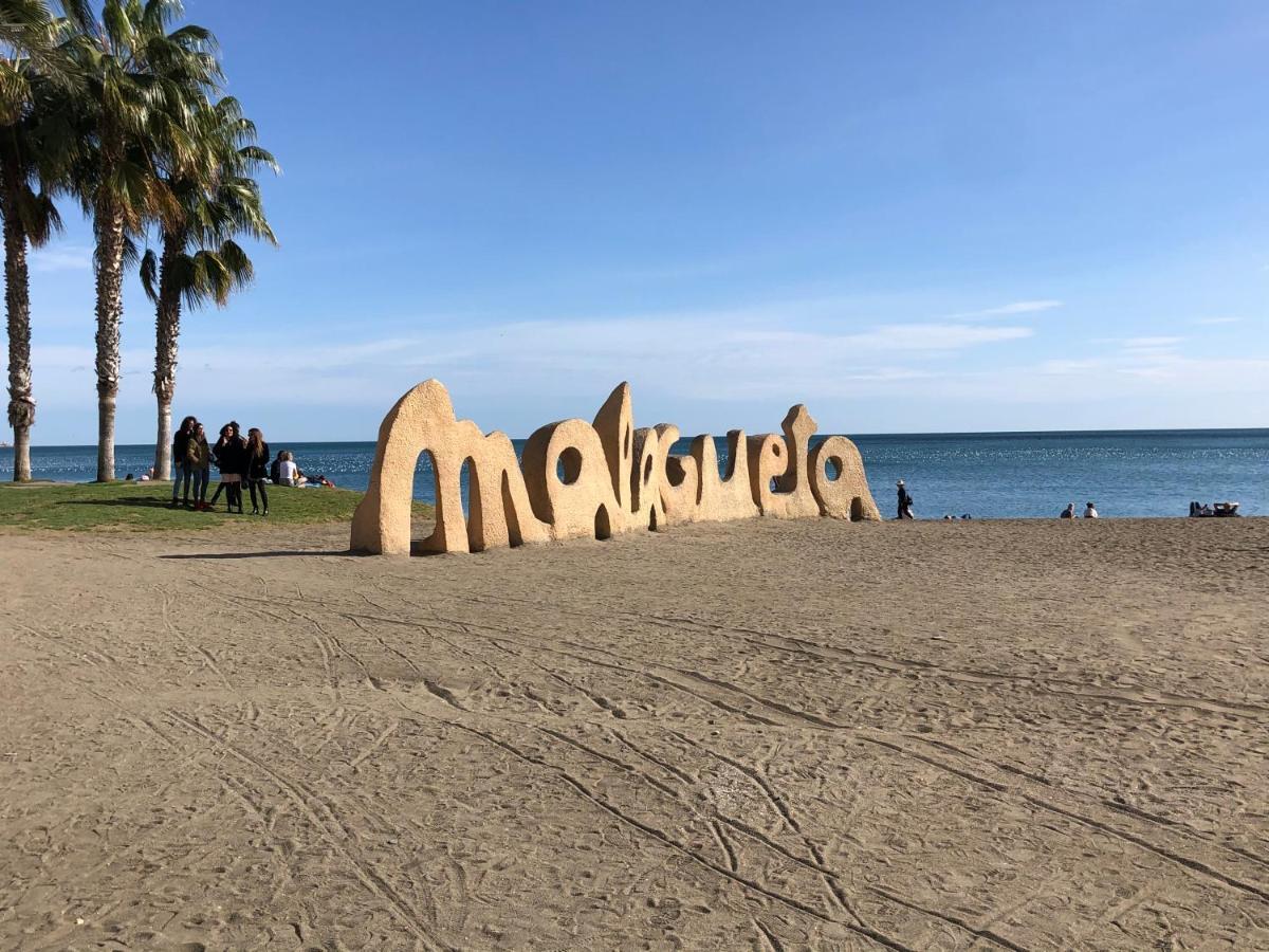 Luminoso Y Coqueto Apartamento Con Jardin Málaga Exterior foto